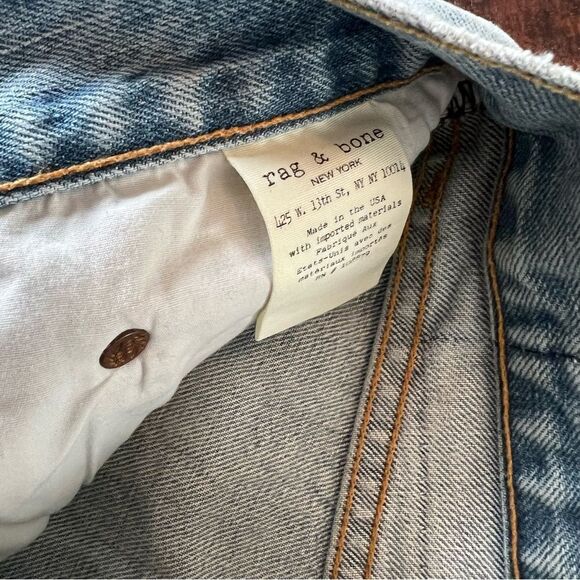 Rag & Bone Marilyn Distressed Light Wash Skinny Jean Size 24 - Picture 6 of 14